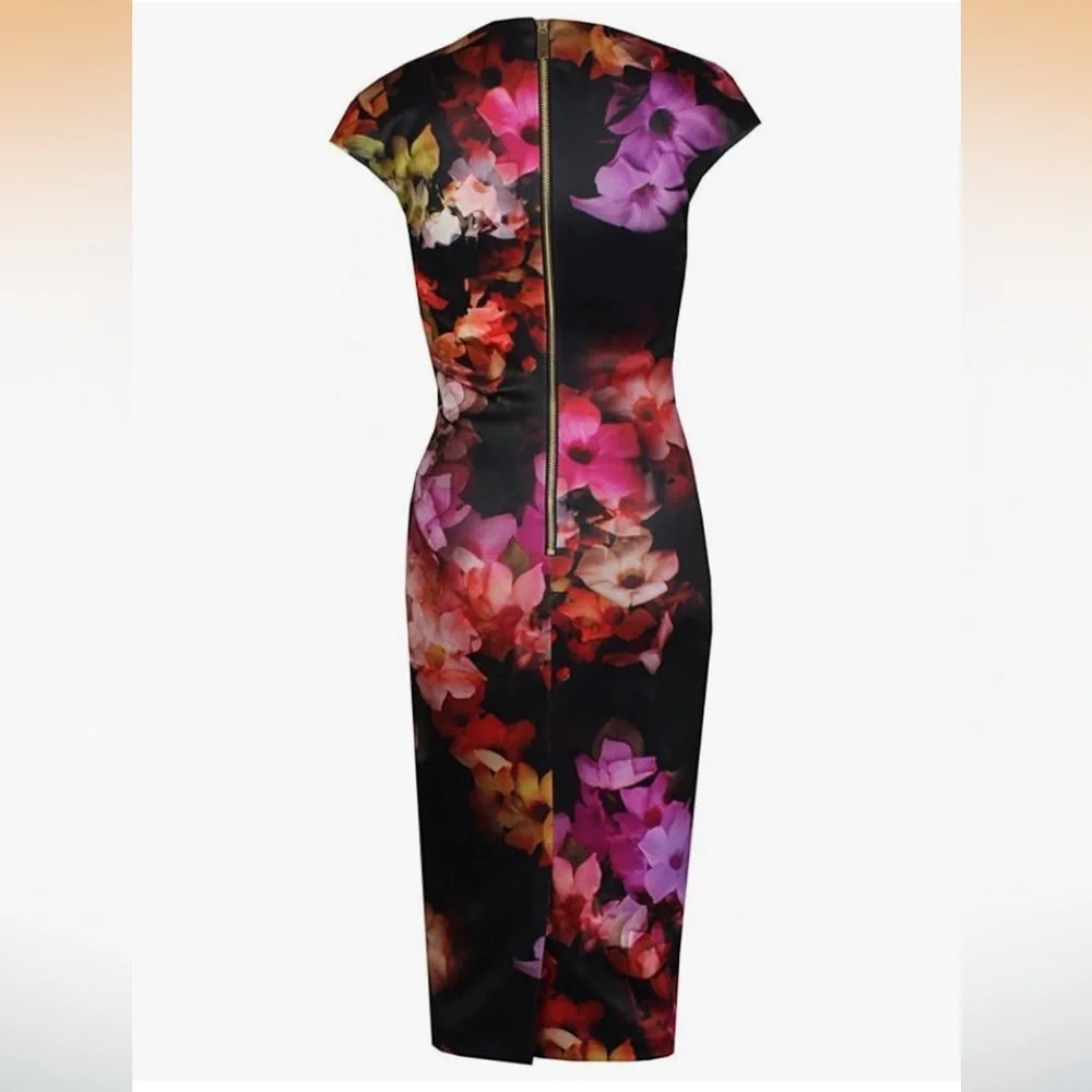Ted Baker Catina Floral Midi Dress - Picture 3 of 7